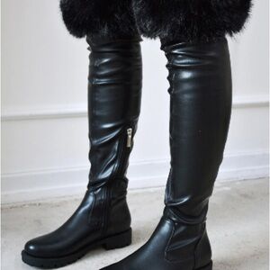 Cape Robbin Black Over the Knee Boots